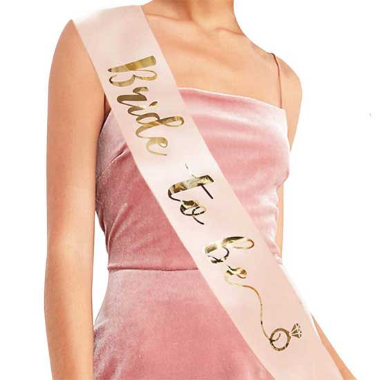 Bride to be sash