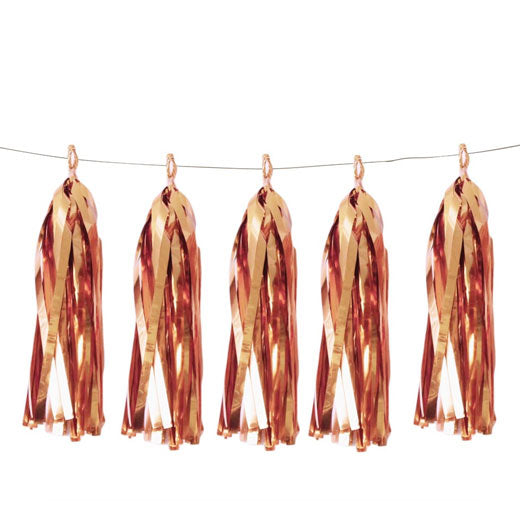 Rose Gold Party Foil Tassels