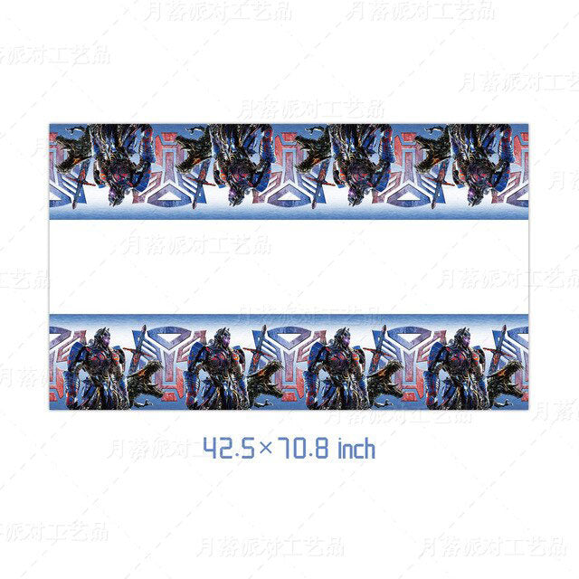 Transformers Prime Party Table Cover: Protect Your Table and Show Your Autobot Allegiance.