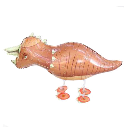 Walking Pet Triceratops Dinosaur Balloon with Helium.