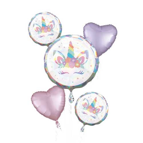 Unicorn Party Irid Balloon Bouquet
