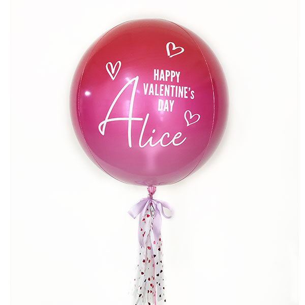 These balloon bouquets make a great impression as a Valentine's Day gift for your beloved girlfriend or boyfriend or wife or husband. Customise with any text, colours and type of balloons. A unique gift! We offer door delivery for your helium balloons in Singapore or self collect in store.