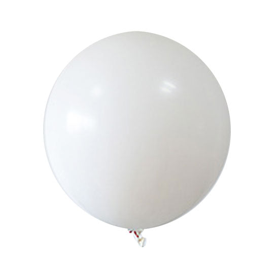 36 inch jumbo sized balloon in Classic White to set up for your lively elegant themed garland or party backdrop.