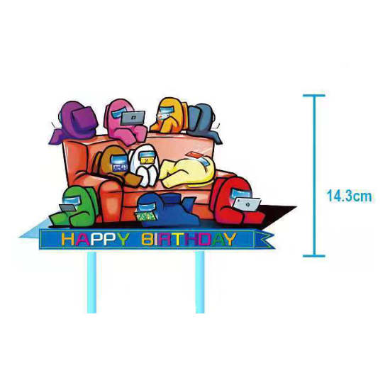 Among Us Cake Topper to decorating the birthday cake for the gamer fan.