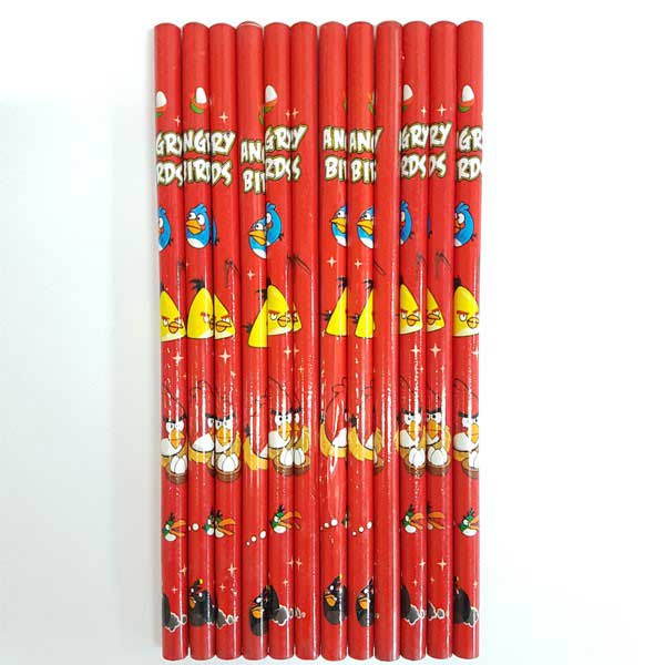 Angry birds pencils - A perfect favor gift pack to mark the fun and interesting Birthday Party.