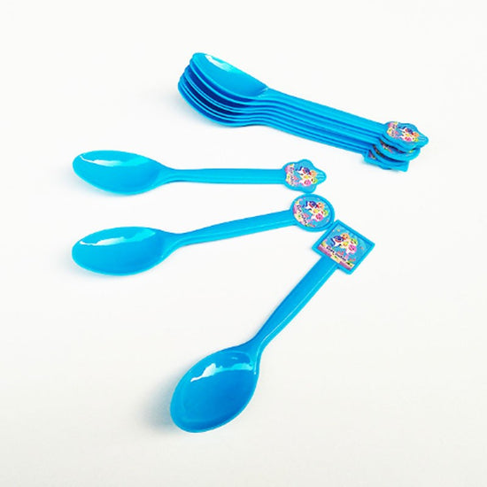 Baby Shark Doo Doo Doo ...  Cute Baby Shark themed spoons for your party guests. Completes the table setup for the party!