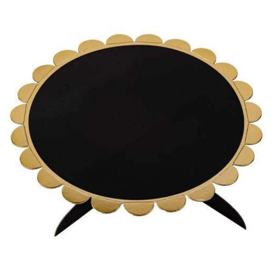 Black Birthday Cake and Desert Stand