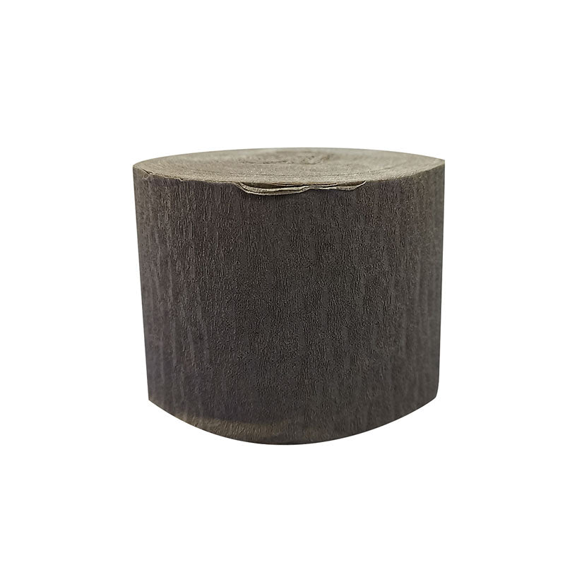 Dark Brown crepe paper party streamer.