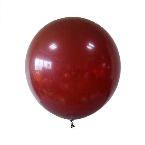 36 inch jumbo sized balloon in burgundy to set up for your lively Chinos themed garland or party backdrop.