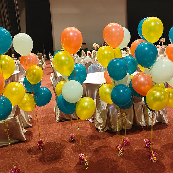 Colourful balloon bouquets for the grand event and celebration.