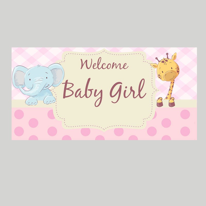 Baby New-born celebration are always one of the most important event for any young parent. have a great decoration for the baby shower party with a marvellous large poster banner for your baby.