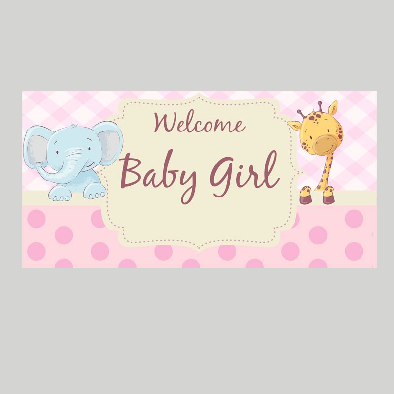 Baby New-born celebration are always one of the most important event for any young parent. have a great decoration for the baby shower party with a marvellous large poster banner for your baby.