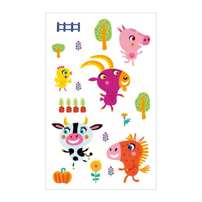 Great party favors for a Farm themed party. Give these non-toxic Jungle Animals Tattoos away as party favors and prizes at your jungle birthday party!