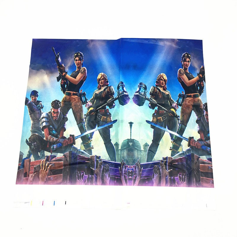 Get this cool Fortnite table cover to decorate your cake table and take some memorable photos for your party event!