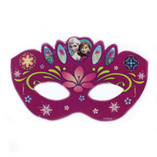Frozen Royal Birthday Party with Elsa and Anna! Frozen eye masks - dress up with these lovely eye masks and get into the party mood.