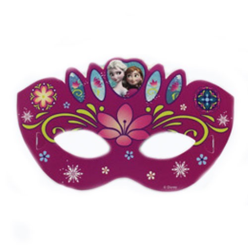 Frozen Royal Birthday Party with Elsa and Anna!  Frozen eye masks - dress up with these lovely eye masks and get into the party mood.