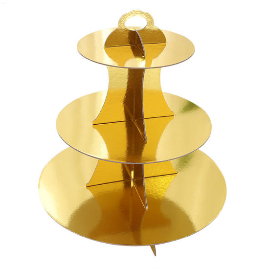 Gold Foil Cupcake Stand. 