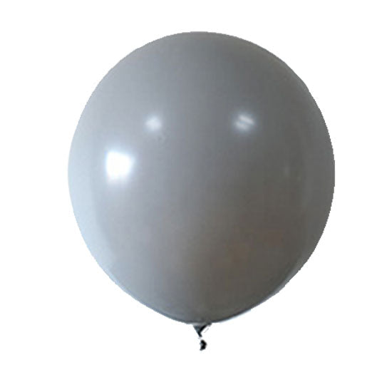 36 inch jumbo sized balloon in Matt Grey to set up for your lively classy themed garland or party backdrop.