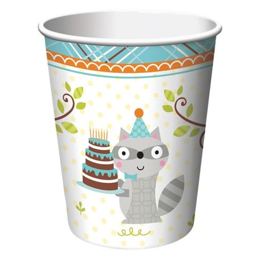 Have great fun with party party Cups - cute woodland animals