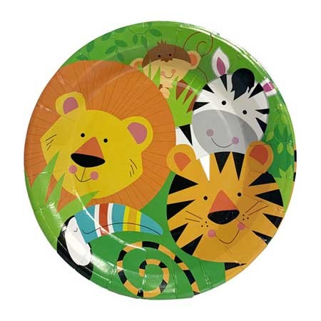 Plan a Cute Jungle Animal party and make your child's birthday a special and unforgettable one. These party plates serves well to set your party table and definitely make good serving plates for your birthday cake