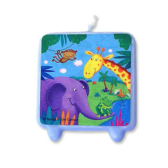 Jungle Buddies Birthday Cake Candle