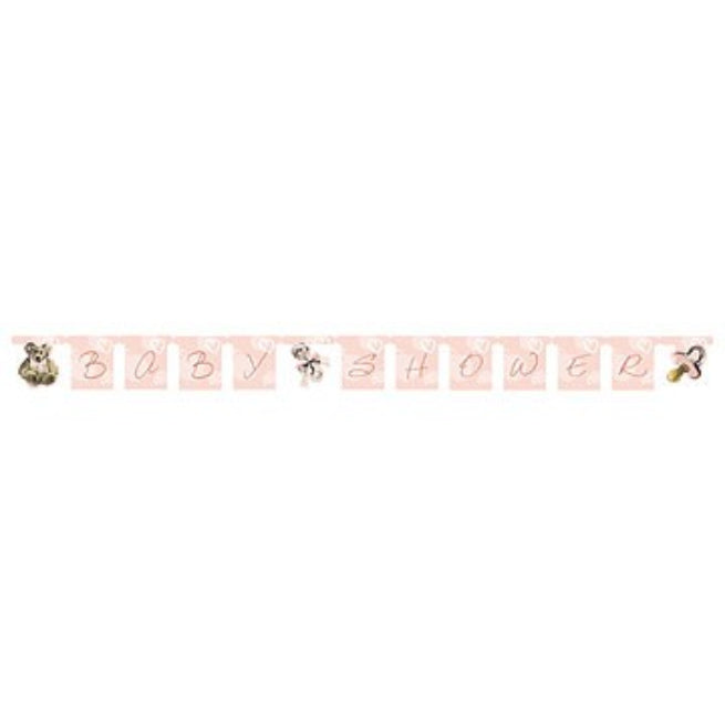 Decorate a fun party with this Little Angel Baby Shower party jointed banner decorations. Fun and lovely!