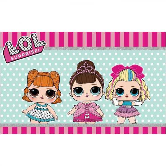 LOL surprise birthday party backdrop.