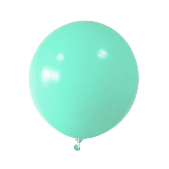 36 inch jumbo sized balloon in Macaron Mint Green to set up for your lively garden themed garland or party backdrop.