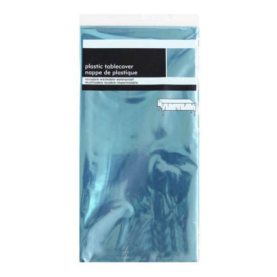 Super Shiny Light Blue Foil Table cover.
