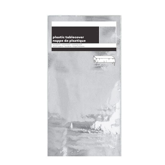 Silver Foil Table Cover for party decoration.