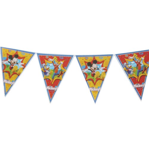 Lively flag banners for Mickey Mouse theme. We offer you at wholesale prices. Order for delivery or collection.