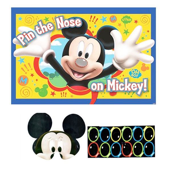 Singapore No 1 wholesale party store selling this colourful Mickey Party game at affordable prices. Great for party decoration as well as party activity. Blindfold yourself and get ready to "pin the tail"