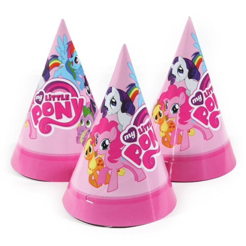 Cute party cone hats for the little children to put on for an enjoyable birthday celebration.