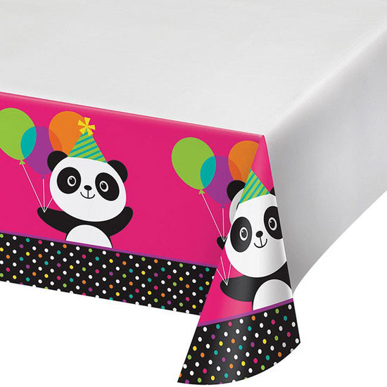 Cover your dinner or gift table with our Panda-Monium coordinating tablecover. Nicely featured with cute and lovely panda for a sweet backdrop to your cake table  An important addition to your cake table for the nicest and most colourful cake cutting photos