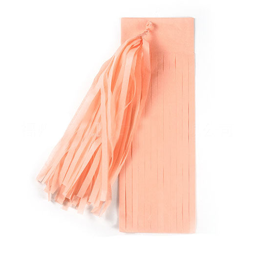 Peach Party Paper Tassels
