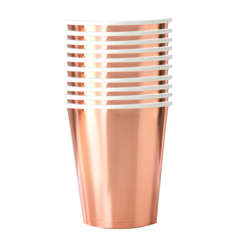 Rose Gold Foil paper cups