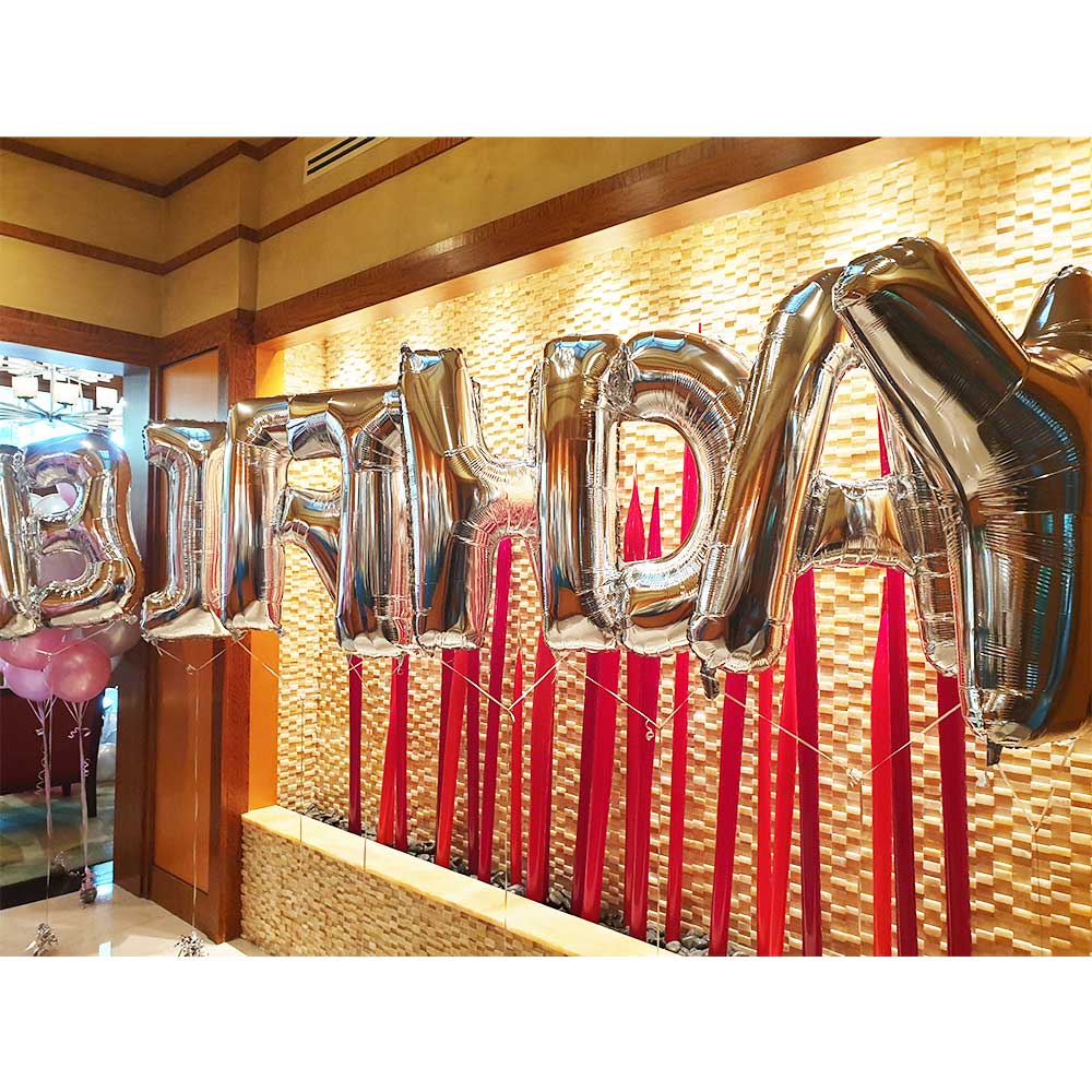 Put up a special message or name with these jumbo sized shaped foil balloons.