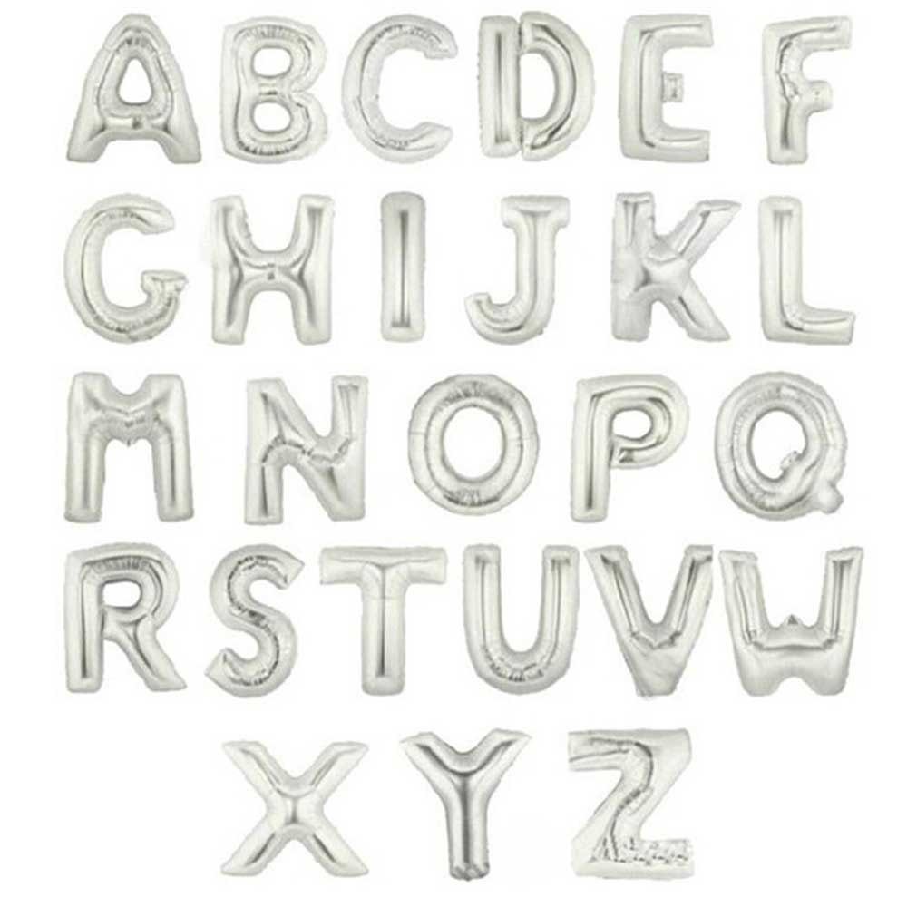 Silver Number Balloons in jumbo 40 inch size for a special event decor.