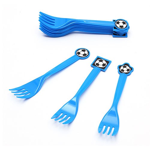 Soccer party forks for your party guests. 10pc in a pack