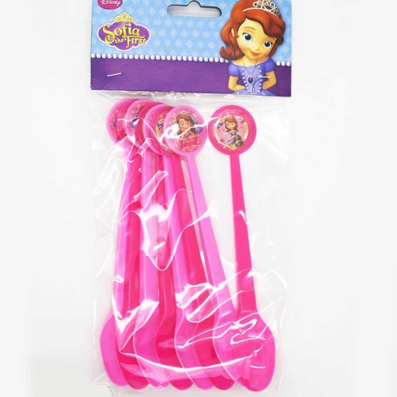 Sofia pink party spoons to make the lovely cake taste even yummier!
