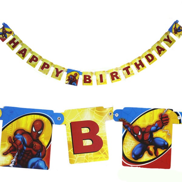Spiderman CK Birthday Banner