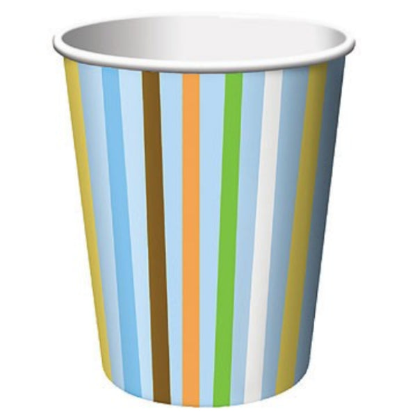 Celebrate your baby boy 1st birthday with the cake table set with nice tablewares like these lovely ONE Wild jungle themed party cups