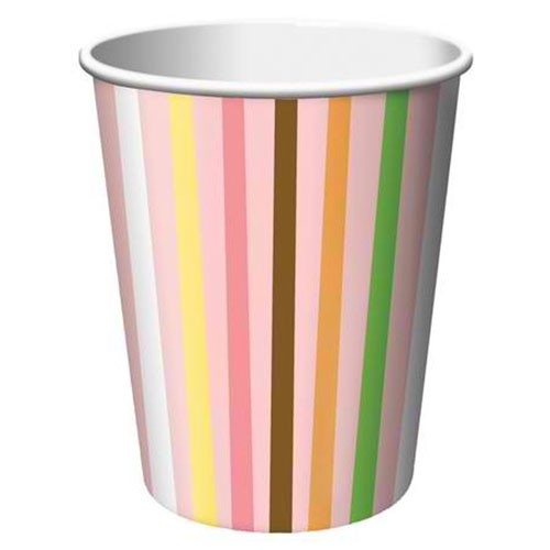 Celebrate your baby girl 1st birthday with the cake table set with nice tablewares like these lovely ONE Wild jungle themed party cups