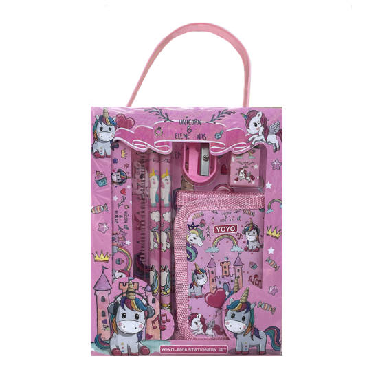 A perfect favour gift pack to mark the fun and interesting Birthday Party. Delight all your guests and friends and classmates with a special stationery set. Comes with wallet and stationery kits.