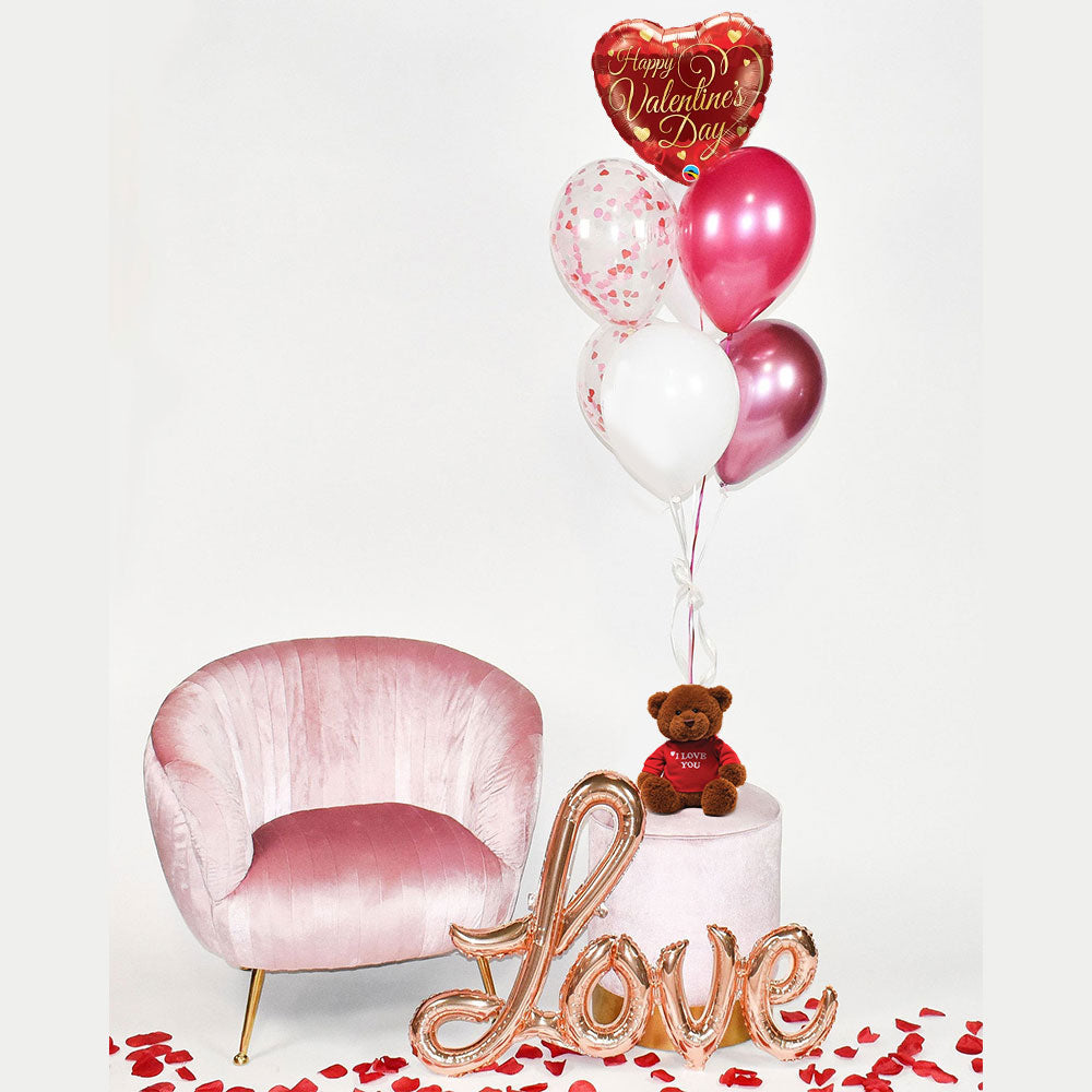 Great Surprise for your sweetheart. Get her a Gund Bear with some of these lovely Valentine's Day Balloon Bouquet.