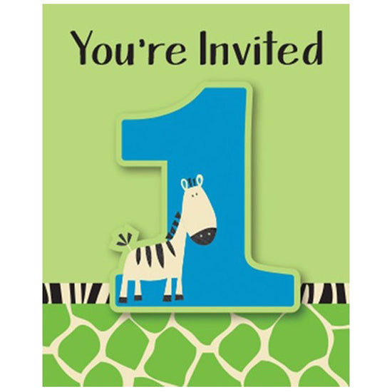 Celebrate your party with this cute 1st Birthday Wild at One Zebra theme and invite your guests with these lovely invitation cards