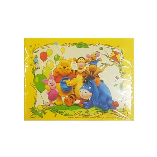 Winnie the Pooh & Friends theme party invitation cards.
