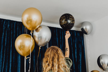 Balloon Decor for a New Year’s Party