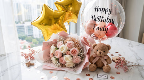 Thoughtful gifts Singapore – flowers balloons and gift sets by Kidz Party Store