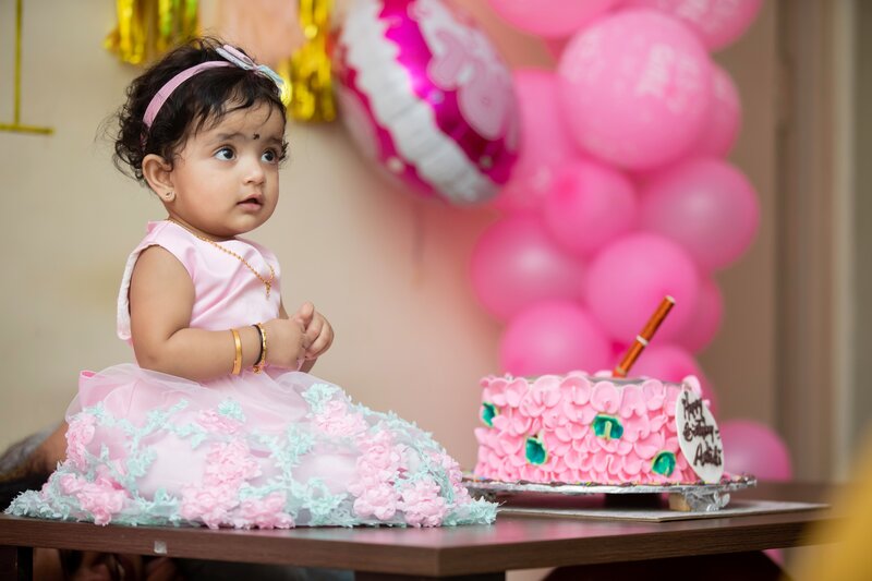 baby girl's birthday party